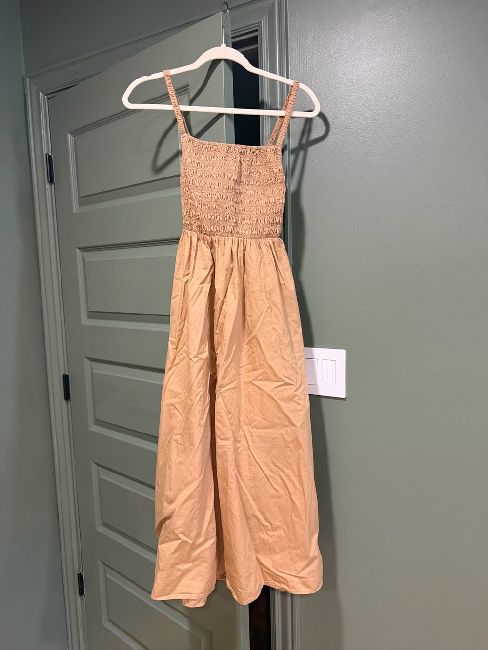 Smocked One-Piece Dress with Straps